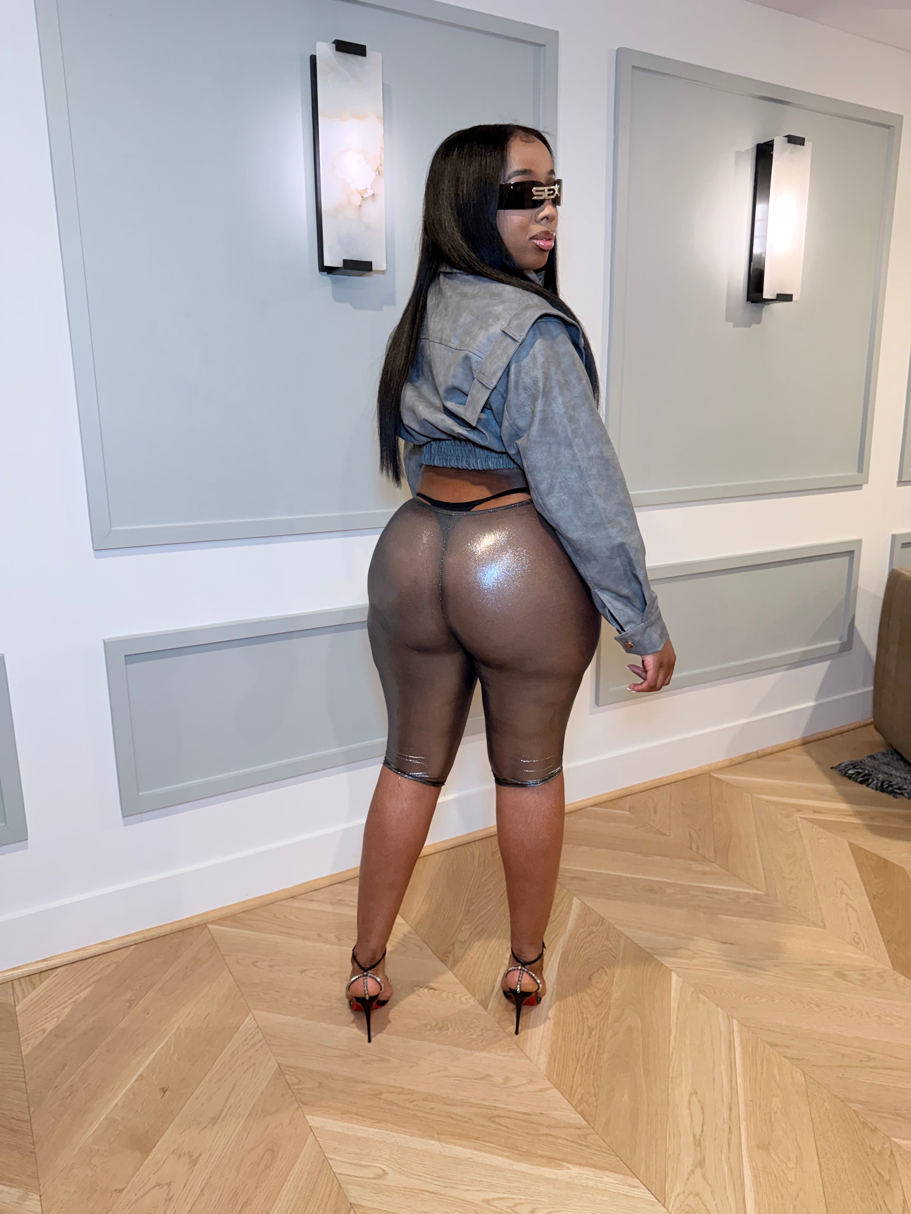 Not Very Demure Pants - Light Grey