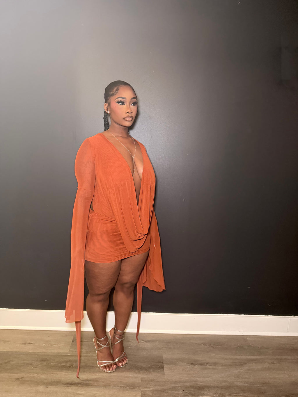 Keep It Cute Dress- Copper